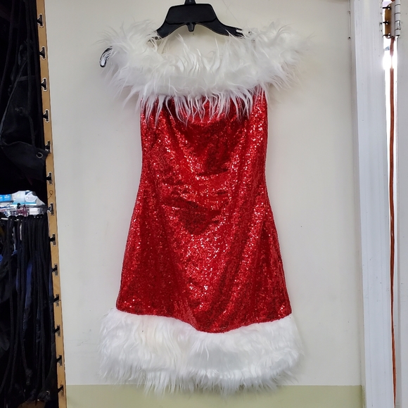 Women Christmas Costume Dress Fur Size S - Picture 5 of 5